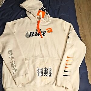 NIKE "JUST DO IT HOODIE (white)